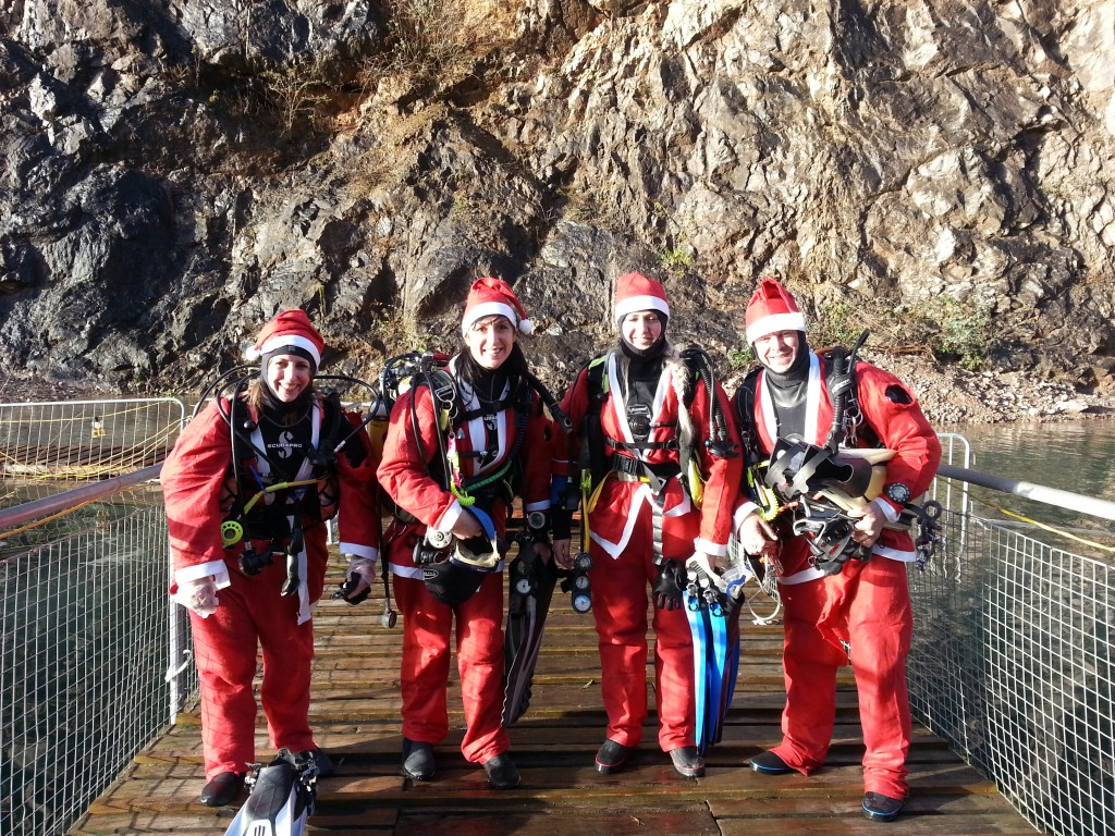 Father Christmas Scuba Diving